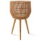 Casafield Indoor Planter with Stand, Floor Planter with Wood Legs, Large Plant Pot Cover Basket with Liner for Houseplants, Flower Pots and Trees